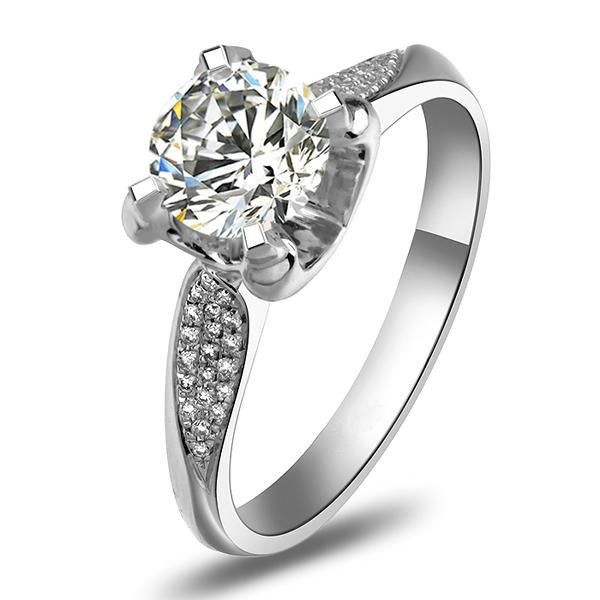 cluster rings 1 genuine white gold oxhead style remarkable excellent diamond wedding ring for women solid express delivery, Golden;silver
cluster rings 1 genuine white gold oxhead style remarkable excellent diamond wedding ring for women solid express delivery, Golden;silver
