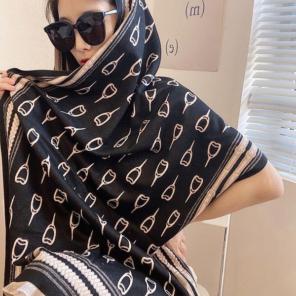 scarves korean winter thickened simple double-sided printing luxury imitation cashmere women's scarf fashion trend warm shawl, Blue;gray
scarves korean winter thickened simple double-sided printing luxury imitation cashmere women's scarf fashion trend warm shawl, Blue;gray