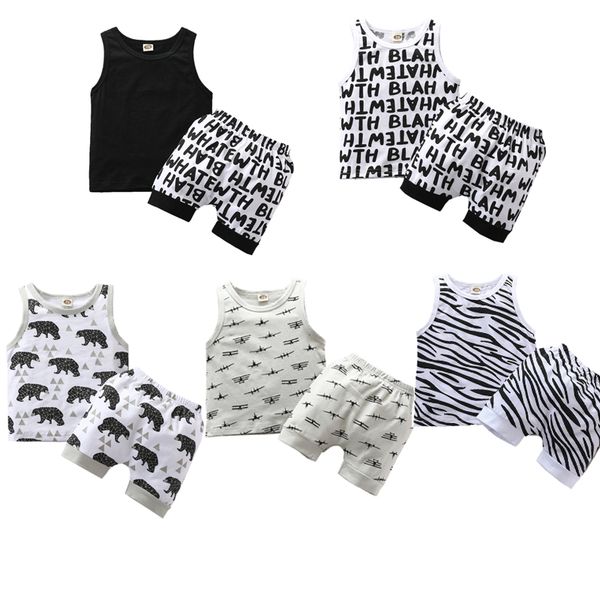 2021 newborn infant baby boys clothes sets 0-3y cartoon print sleeveless vest +shorts 2pcs, White
2021 newborn infant baby boys clothes sets 0-3y cartoon print sleeveless vest +shorts 2pcs, White