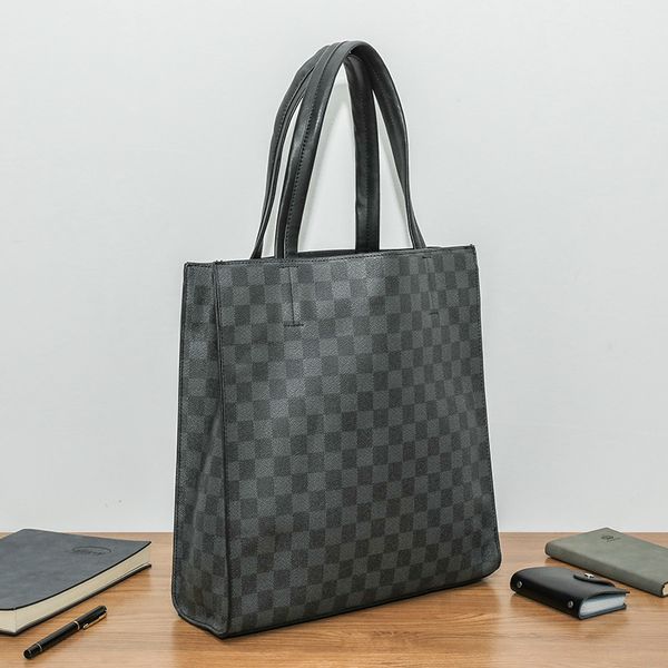 briefcase men's vertical handbag simple fashion trend big bag personalized lattice street business
briefcase men's vertical handbag simple fashion trend big bag personalized lattice street business