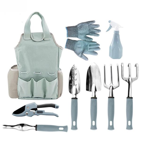 professional hand tool sets fashion gift 9pcs box aluminium alloy ergonomic garden planting tools set with spade rake water gun pruning scis
professional hand tool sets fashion gift 9pcs box aluminium alloy ergonomic garden planting tools set with spade rake water gun pruning scis