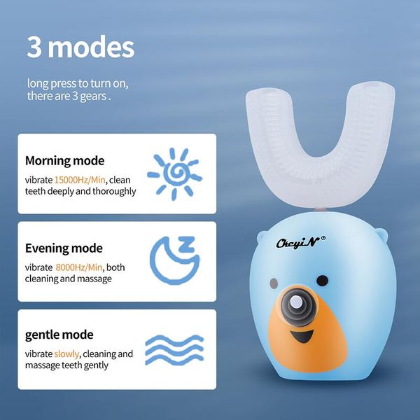smart electric toothbrush ckeyin ultrasonic vibration kids u shaped sonic automatic silicon waterproof cartoon children baby oral care
smart electric toothbrush ckeyin ultrasonic vibration kids u shaped sonic automatic silicon waterproof cartoon children baby oral care