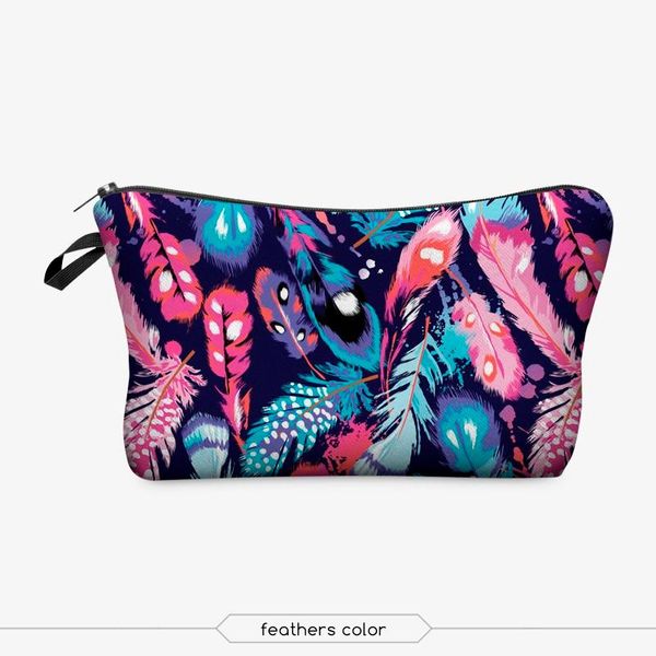 cosmetic bags & cases pretty feathers printed makeup for women fashion portable small storage bag waterproof
cosmetic bags & cases pretty feathers printed makeup for women fashion portable small storage bag waterproof