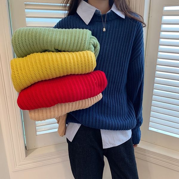 2021 new auutmn winter sweater women long sleeve solid casual jumper knitted woman loose korean fashion sweaters 219g, White;black
2021 new auutmn winter sweater women long sleeve solid casual jumper knitted woman loose korean fashion sweaters 219g, White;black