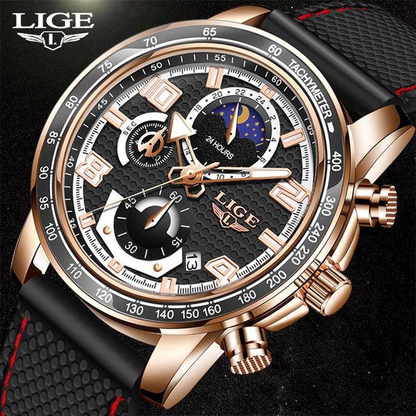 wristwatches 2021lige brand silicones strap quartz mens watches luxury creative 24 hour moon waterproof chronograph relogio masculino, Slivery;brown
wristwatches 2021lige brand silicones strap quartz mens watches luxury creative 24 hour moon waterproof chronograph relogio masculino, Slivery;brown