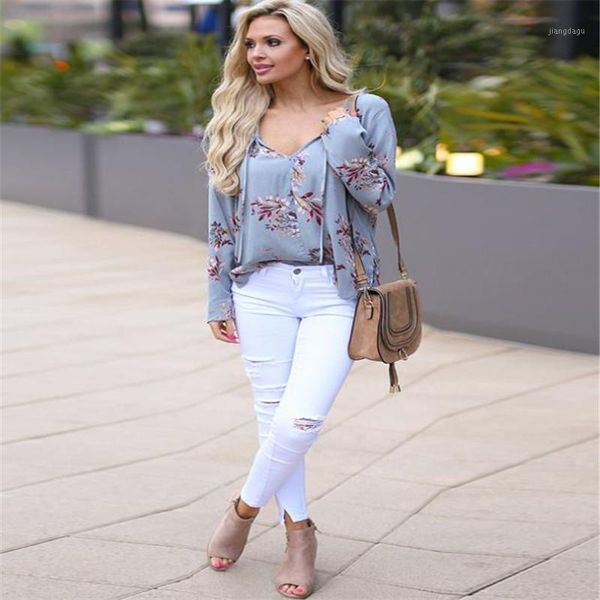 women's blouses & shirts 2021 v-neck long women collar casual autumn flying spring print floral fashion chiffon loose hc046, White
women's blouses & shirts 2021 v-neck long women collar casual autumn flying spring print floral fashion chiffon loose hc046, White