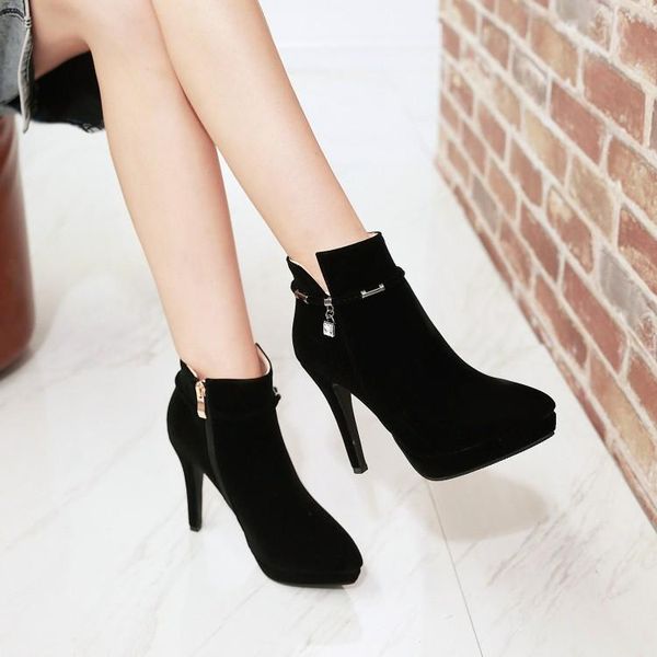 boots big size women shoes ankle for ladies woman winter side zipper drill pendant tip, Black
boots big size women shoes ankle for ladies woman winter side zipper drill pendant tip, Black