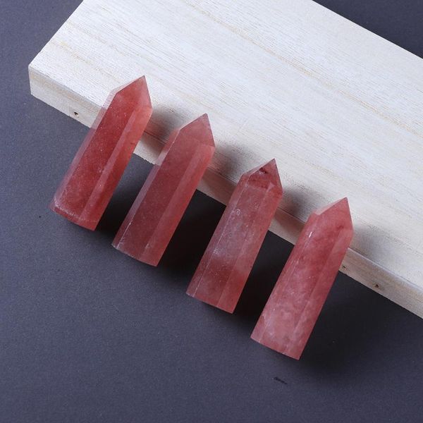 decorative objects & figurines natural stones crystal point wand strawberry rose quartz healing stone energy ore mineral crafts home decorat
decorative objects & figurines natural stones crystal point wand strawberry rose quartz healing stone energy ore mineral crafts home decorat