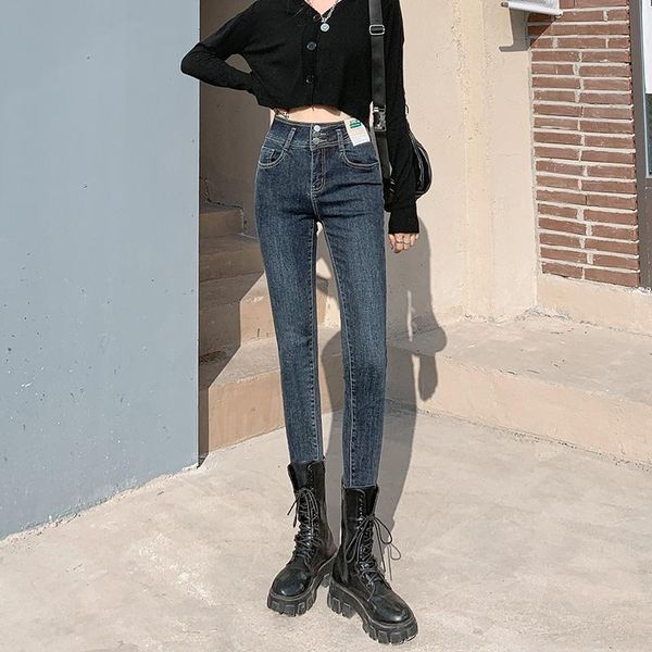 women's jeans korean fashion skinny pencil for women slim fit clothing teenage girls regular high waisted stretch denim pants streetwea, Blue
women's jeans korean fashion skinny pencil for women slim fit clothing teenage girls regular high waisted stretch denim pants streetwea, Blue