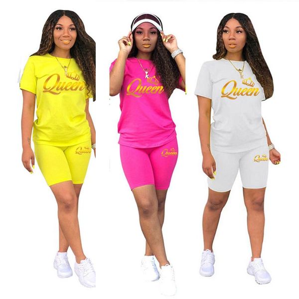 women's tracksuits queen ladies fashion tracksuit printed t-shirts casual pullover sports short sleeved shirts and shorts 2 pcs set, Gray
women's tracksuits queen ladies fashion tracksuit printed t-shirts casual pullover sports short sleeved shirts and shorts 2 pcs set, Gray
