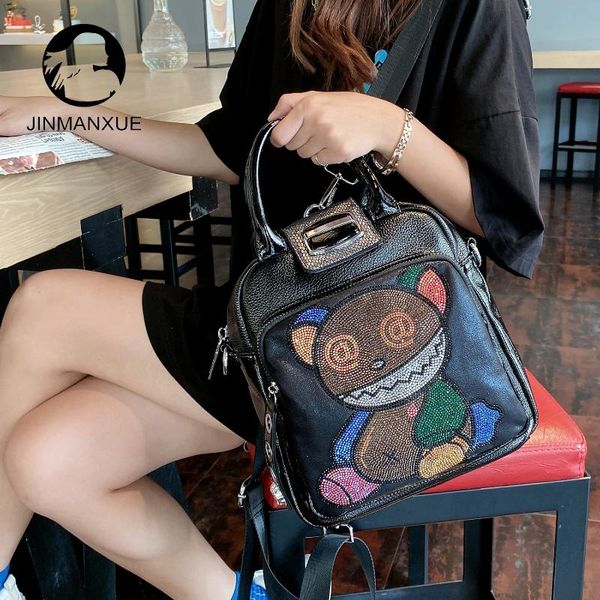 backpack luxury shoulder bag mochilas para mujer cute cartoon bear women ita rhinestone handbag sac a dos small travel back pack
backpack luxury shoulder bag mochilas para mujer cute cartoon bear women ita rhinestone handbag sac a dos small travel back pack