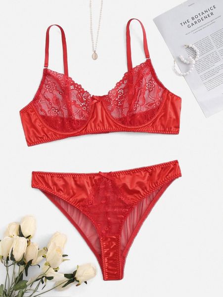 plus contrast lace underwire lingerie set a63q#, Black;white
plus contrast lace underwire lingerie set a63q#, Black;white