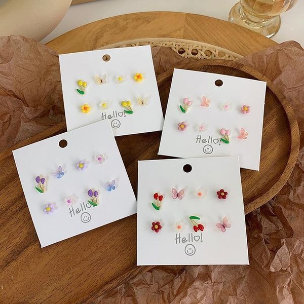 stud origin summer charming multicolor cute asymmetry metal flower earring for women textured butterfly plant jewellery, Golden;silver
stud origin summer charming multicolor cute asymmetry metal flower earring for women textured butterfly plant jewellery, Golden;silver