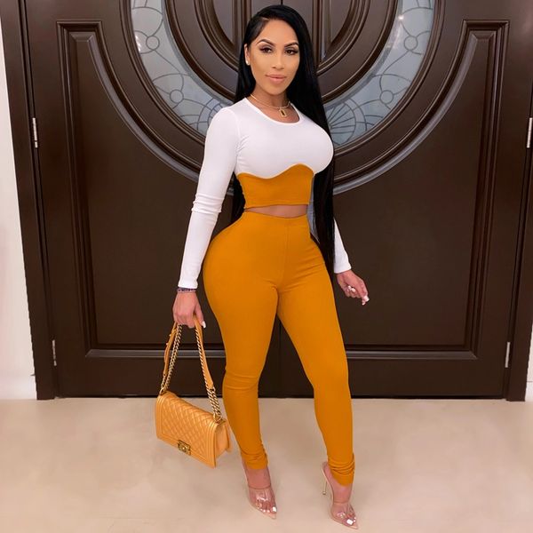 autumn women slim long sleeve crew neck splicing two piece outfits fo..leisure fashion streetwear club outfits, White
autumn women slim long sleeve crew neck splicing two piece outfits fo..leisure fashion streetwear club outfits, White