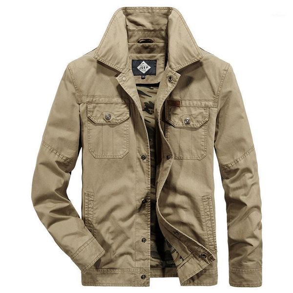 men's jackets brand military jacket men autumn casual cotton multi-pocket covered button turn down collar coat male plus size m-4xl, Black;brown
men's jackets brand military jacket men autumn casual cotton multi-pocket covered button turn down collar coat male plus size m-4xl, Black;brown