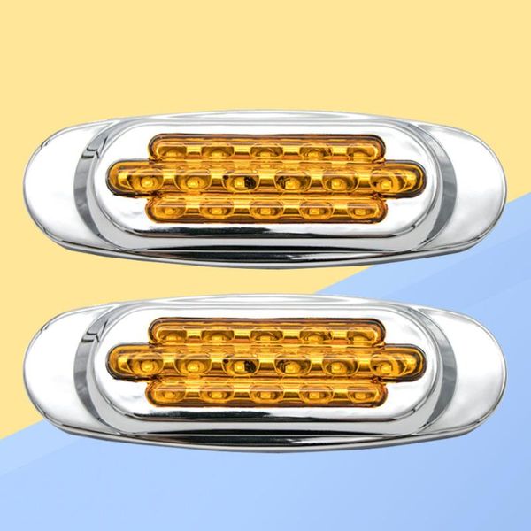 working light 1 pair 12v 16 leds electroplate side marker lights indicator lamps for truck trailer caravan (white)
working light 1 pair 12v 16 leds electroplate side marker lights indicator lamps for truck trailer caravan (white)