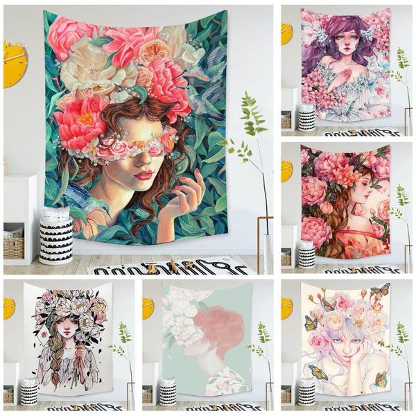 tapestries fuwatacchi lady wearing flower picture nordic style wall carpet hanging tapestry for home decorative window blankets
tapestries fuwatacchi lady wearing flower picture nordic style wall carpet hanging tapestry for home decorative window blankets