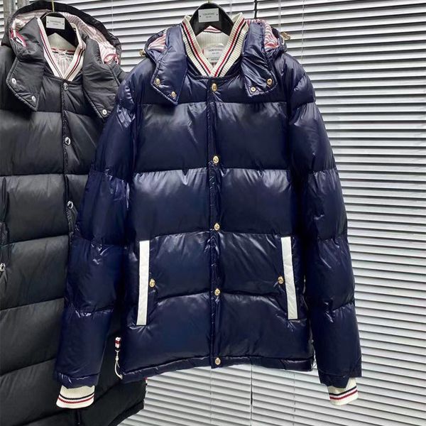down jacket tb2021 men's and women's same winter couple hooded four bar brand bread warm, Black
down jacket tb2021 men's and women's same winter couple hooded four bar brand bread warm, Black