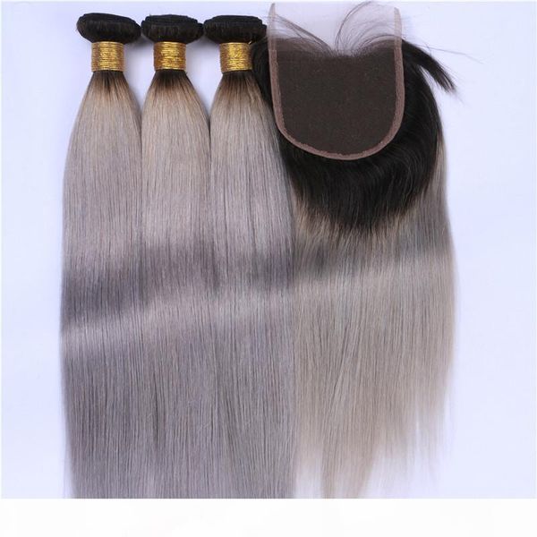silver grey ombre peruvian human hair weaves with closure silky straight #1b grey dark roots ombre 4x4 lace front closure with 3 bundles, Black
silver grey ombre peruvian human hair weaves with closure silky straight #1b grey dark roots ombre 4x4 lace front closure with 3 bundles, Black