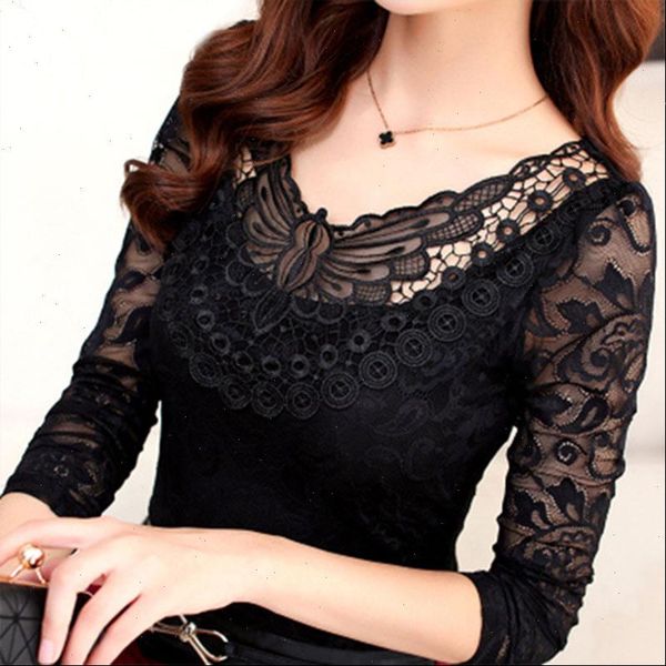 s 5xl plus size spring summer fashion women elegant black lace blouse shirt long sleeve women plus size clothing df2313, White
s 5xl plus size spring summer fashion women elegant black lace blouse shirt long sleeve women plus size clothing df2313, White