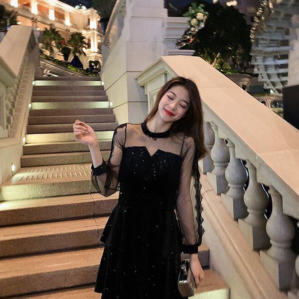 female french velvet black dress party 2021 autumn puff sleeve midi long sleeved dresses crocheted vintage ladies'dresses 6q4b, Black;gray
female french velvet black dress party 2021 autumn puff sleeve midi long sleeved dresses crocheted vintage ladies'dresses 6q4b, Black;gray
