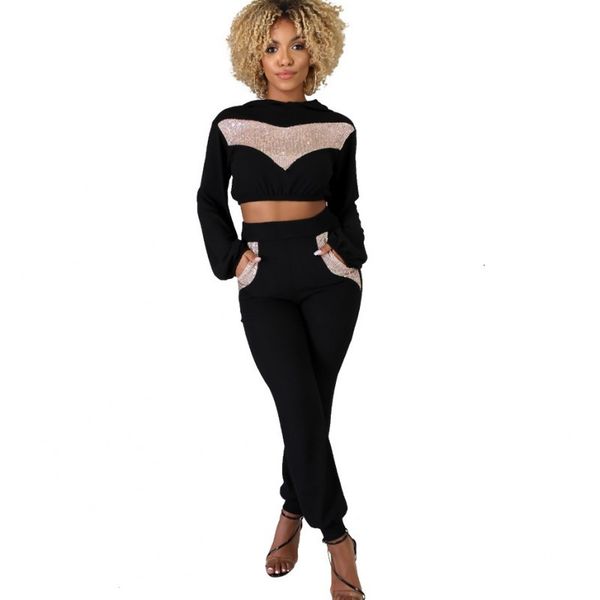 sliced sequins sweatpants of two women's ensemble hoodies harvest and joint trousers 2021 autumn fashion street style 2 piece clothing, Gray
sliced sequins sweatpants of two women's ensemble hoodies harvest and joint trousers 2021 autumn fashion street style 2 piece clothing, Gray