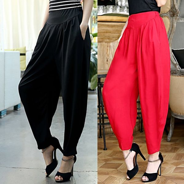 national wind cotton and linen nine summer elastic waist large size harem printing carrot pants women 0nkb, Black;white
national wind cotton and linen nine summer elastic waist large size harem printing carrot pants women 0nkb, Black;white