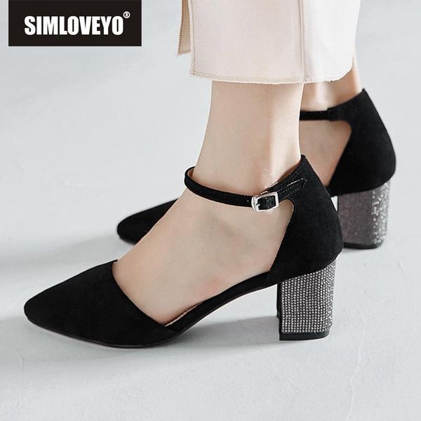dress shoes simloveyo spring summer woman sandals ladies high heel pointed toe square bling heels buckle flock pink casual party, Black
dress shoes simloveyo spring summer woman sandals ladies high heel pointed toe square bling heels buckle flock pink casual party, Black