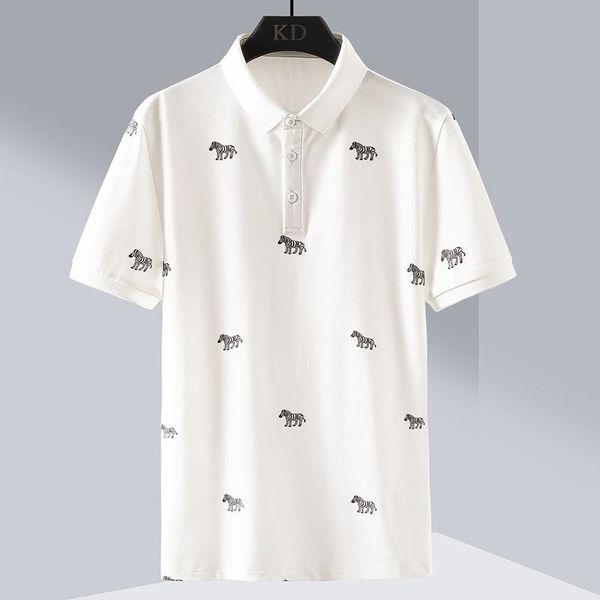 men's polos men shirt 2021 arrival mens print shirts 100% cotton short sleeve casual fashion summer lapel male, White;black
men's polos men shirt 2021 arrival mens print shirts 100% cotton short sleeve casual fashion summer lapel male, White;black