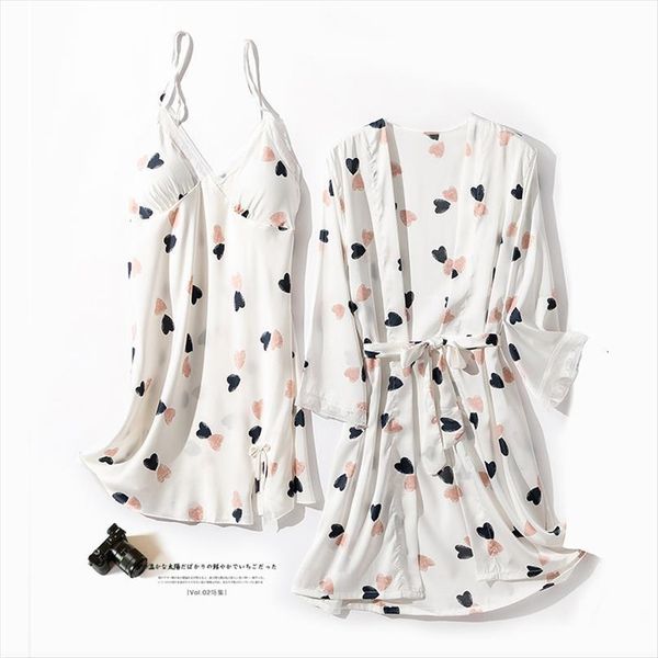 summer nighty amp robe womens sleepwears set print 2pcs casual v neck short kimono bath gown nightwear silky satin nightdress, Black;red
summer nighty amp robe womens sleepwears set print 2pcs casual v neck short kimono bath gown nightwear silky satin nightdress, Black;red