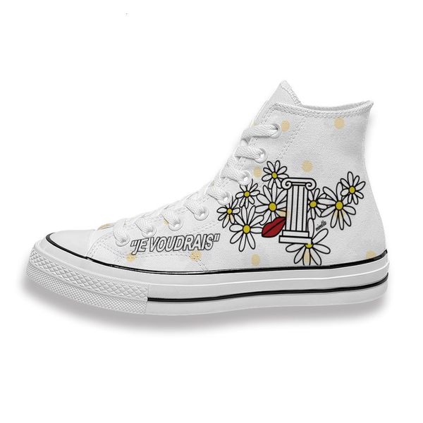 custom printed white daisy art sneakers high mens womens running shoes skateboard diy trainers canvas casual shoe
custom printed white daisy art sneakers high mens womens running shoes skateboard diy trainers canvas casual shoe