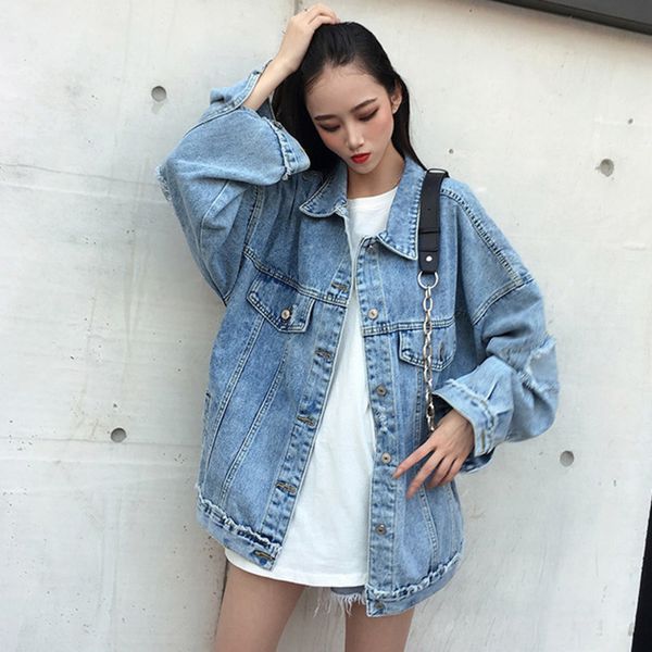 2021 spring autumn new streetwear long sleeve hole denim jacket plus size casual coat feminino korea trend outerwear qz639, Black;brown
2021 spring autumn new streetwear long sleeve hole denim jacket plus size casual coat feminino korea trend outerwear qz639, Black;brown