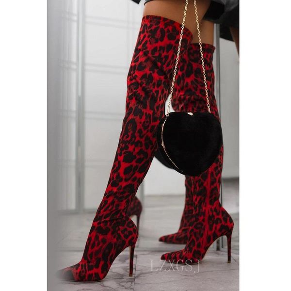boots autumn winter leopard women thigh high heels over the knee long pointed toe stiletto punk ladies shoes, Black
boots autumn winter leopard women thigh high heels over the knee long pointed toe stiletto punk ladies shoes, Black
