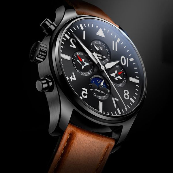 carnival calendar multifunctional mechanical leather mens watches brand luxury wrist watch erkek kol saati montre homme, Slivery;brown
carnival calendar multifunctional mechanical leather mens watches brand luxury wrist watch erkek kol saati montre homme, Slivery;brown