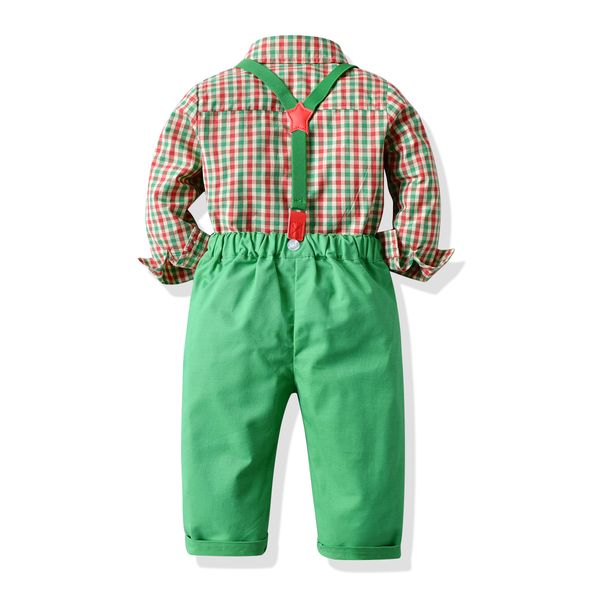 1-5y autumn winter boys xmas clothes sets 2pcs gentleman plaid long sleeve shirts pants, White
1-5y autumn winter boys xmas clothes sets 2pcs gentleman plaid long sleeve shirts pants, White