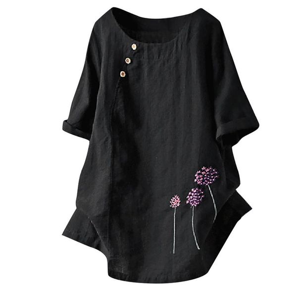 short sleeve 5xl white shirt women boho clothing cotton and linen plus size embroidery o neck button casual blouse blouse femme
short sleeve 5xl white shirt women boho clothing cotton and linen plus size embroidery o neck button casual blouse blouse femme