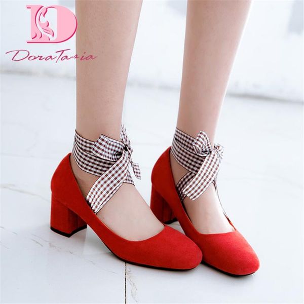 dress shoes dora tasia 2021 brand design plus size 45 sweet flock women pumps square heels round toe riband spring/autumn, Black
dress shoes dora tasia 2021 brand design plus size 45 sweet flock women pumps square heels round toe riband spring/autumn, Black