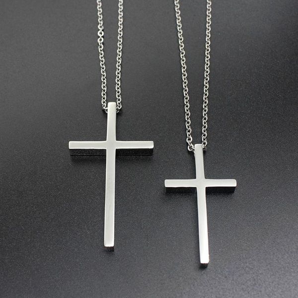 pendant necklaces steel cross mens big medium small stainless chains necklace jewelry on the neck hip hop wholesale, Silver
pendant necklaces steel cross mens big medium small stainless chains necklace jewelry on the neck hip hop wholesale, Silver