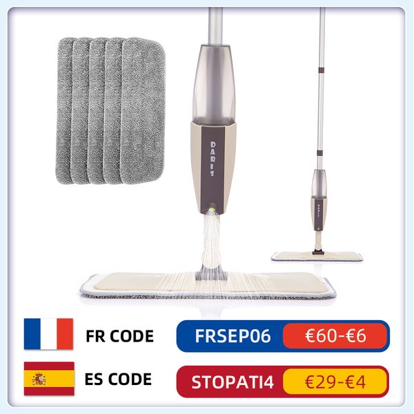 Spray Foor Mop with Repacement Microfiber Pads Washing Fat Mop Home Kitchen aminate Wood Ceramic Ties Foor Ceaning Toos
Spray Foor Mop with Repacement Microfiber Pads Washing Fat Mop Home Kitchen aminate Wood Ceramic Ties Foor Ceaning Toos