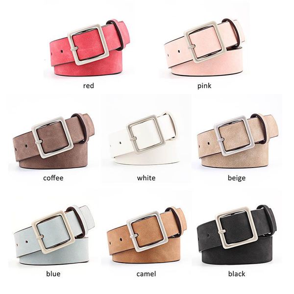 belts q fashion pu leather girls waistband adjustable vintage casual square buckle retro women belt solid color waist, Black;brown
belts q fashion pu leather girls waistband adjustable vintage casual square buckle retro women belt solid color waist, Black;brown