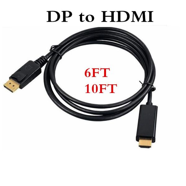 audio cables & connectors 100pcs 1.8m / 6ft 3m 10ft displayport display port dp male to m/m cable adapter for macbook air dell monitor
audio cables & connectors 100pcs 1.8m / 6ft 3m 10ft displayport display port dp male to m/m cable adapter for macbook air dell monitor