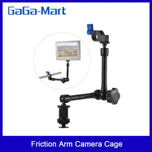adjustable articulating friction arm with 15mm rod clamp mount for field monitor led light flash microphone camera cage rig
adjustable articulating friction arm with 15mm rod clamp mount for field monitor led light flash microphone camera cage rig