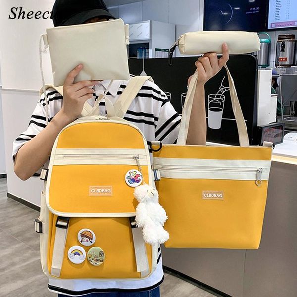 backpack kids canvas student schoolbag female fashion travel 4pcs/set girls children school bags shoulder
backpack kids canvas student schoolbag female fashion travel 4pcs/set girls children school bags shoulder