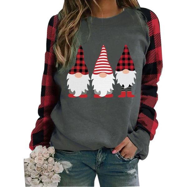 women's t-shirt christmas crew neck fashion simple cute splicing colour decoration comfortable loose coat, White
women's t-shirt christmas crew neck fashion simple cute splicing colour decoration comfortable loose coat, White