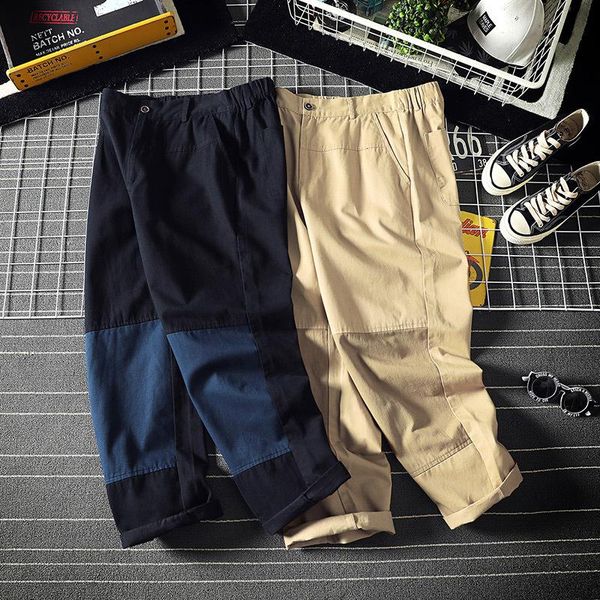 men's pants autumn men fashion retro contrast color stitching casual straight trousers man streetwear hip hop loose cotton, Black
men's pants autumn men fashion retro contrast color stitching casual straight trousers man streetwear hip hop loose cotton, Black
