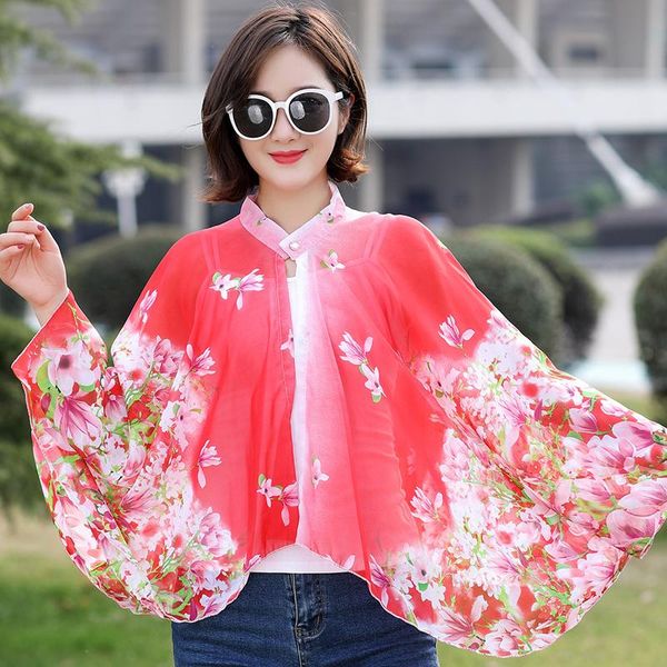 scarves fashion summer printed chiffon scarf women sunshade long sleeve shawl, Blue;gray
scarves fashion summer printed chiffon scarf women sunshade long sleeve shawl, Blue;gray