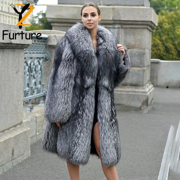 women's fur & faux women winter real silver coat with thick collar luxury genuine long skirt coats warm grey outwear, Black
women's fur & faux women winter real silver coat with thick collar luxury genuine long skirt coats warm grey outwear, Black