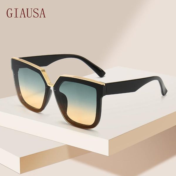 sunglasses giausa fashion metal accessories women's street po glasses, White;black