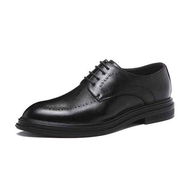 men leather shoes men dress shoes formal wedding party shoes for men brogue luxury brand mens oxfords, Black
men leather shoes men dress shoes formal wedding party shoes for men brogue luxury brand mens oxfords, Black