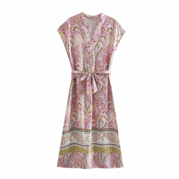 women summer vintage printed dress with sashes v-neck sleeveless button-up midi boho shirt dresses woman robe 210709, Black;gray
women summer vintage printed dress with sashes v-neck sleeveless button-up midi boho shirt dresses woman robe 210709, Black;gray